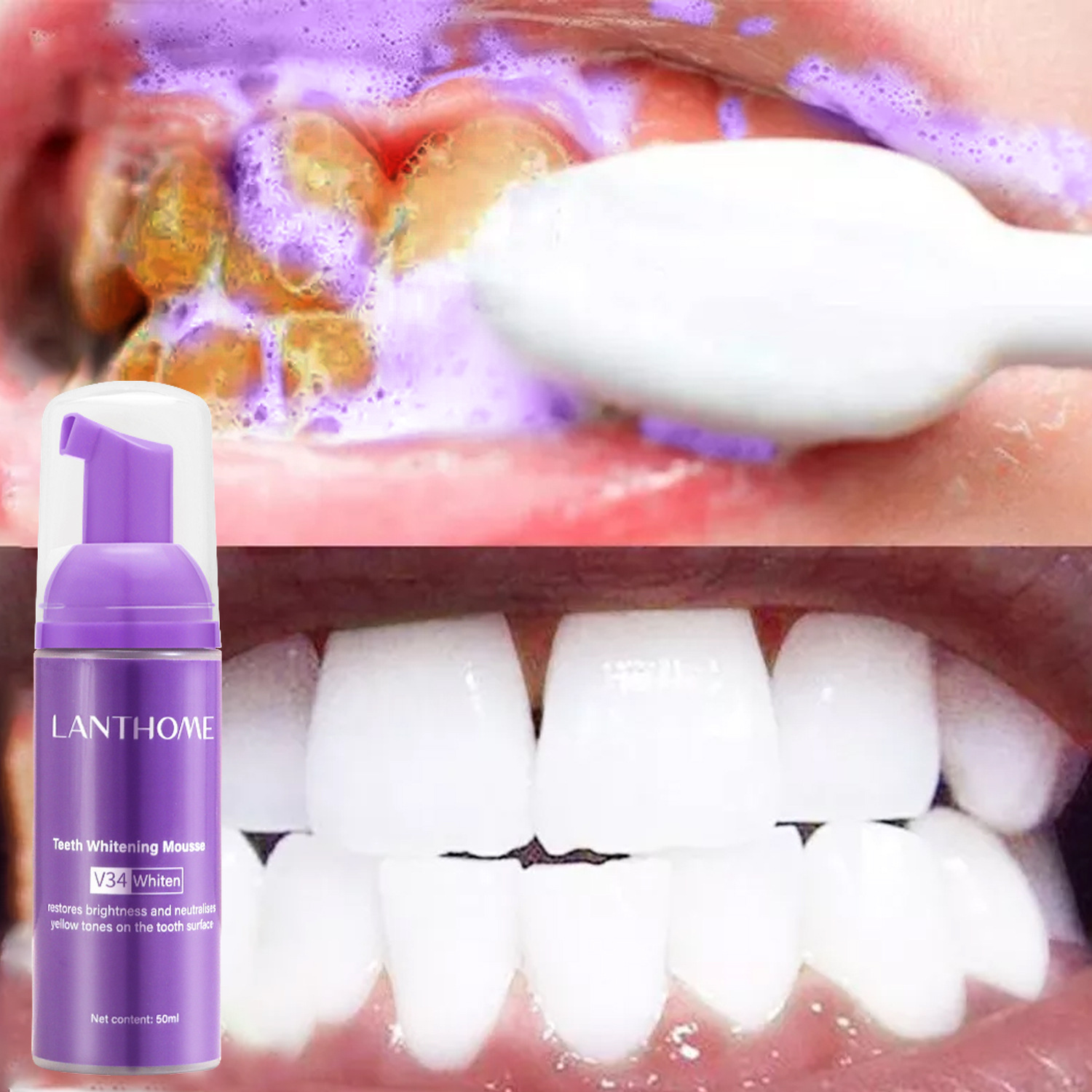 Pasta do zębów w piance V34 do – Teeth Whitening Mousse recenzja i cena