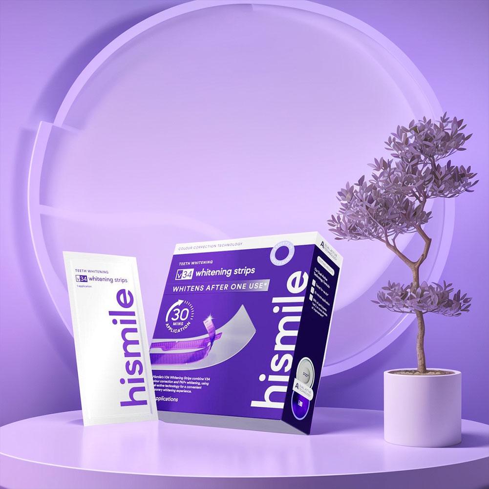 Fioletowe paski do wybielania  – Teeth Whitening Strips Permanent recenzja i cena
