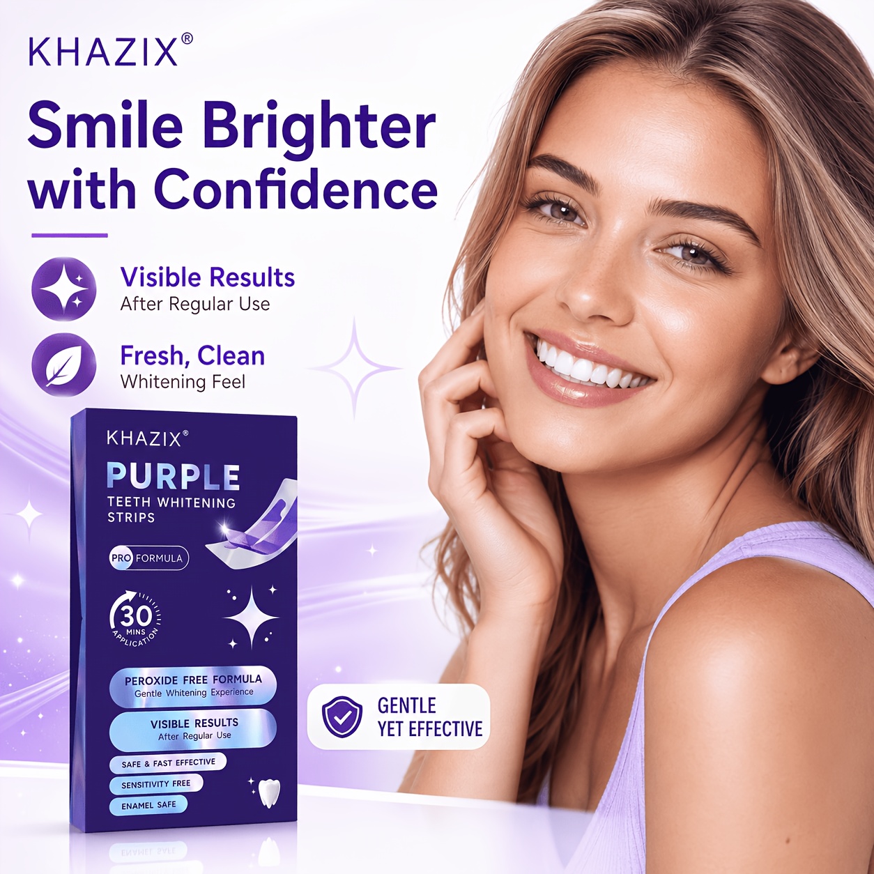 1/10 par fioletowych pasków do – Teeth Whitening Strips Permanent recenzja i cena