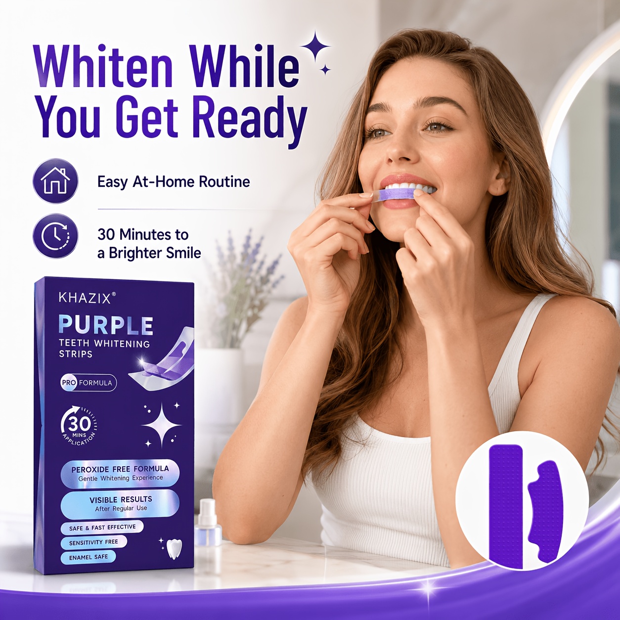 1/10 par fioletowych pasków do – Teeth Whitening Strips Permanent recenzja i cena