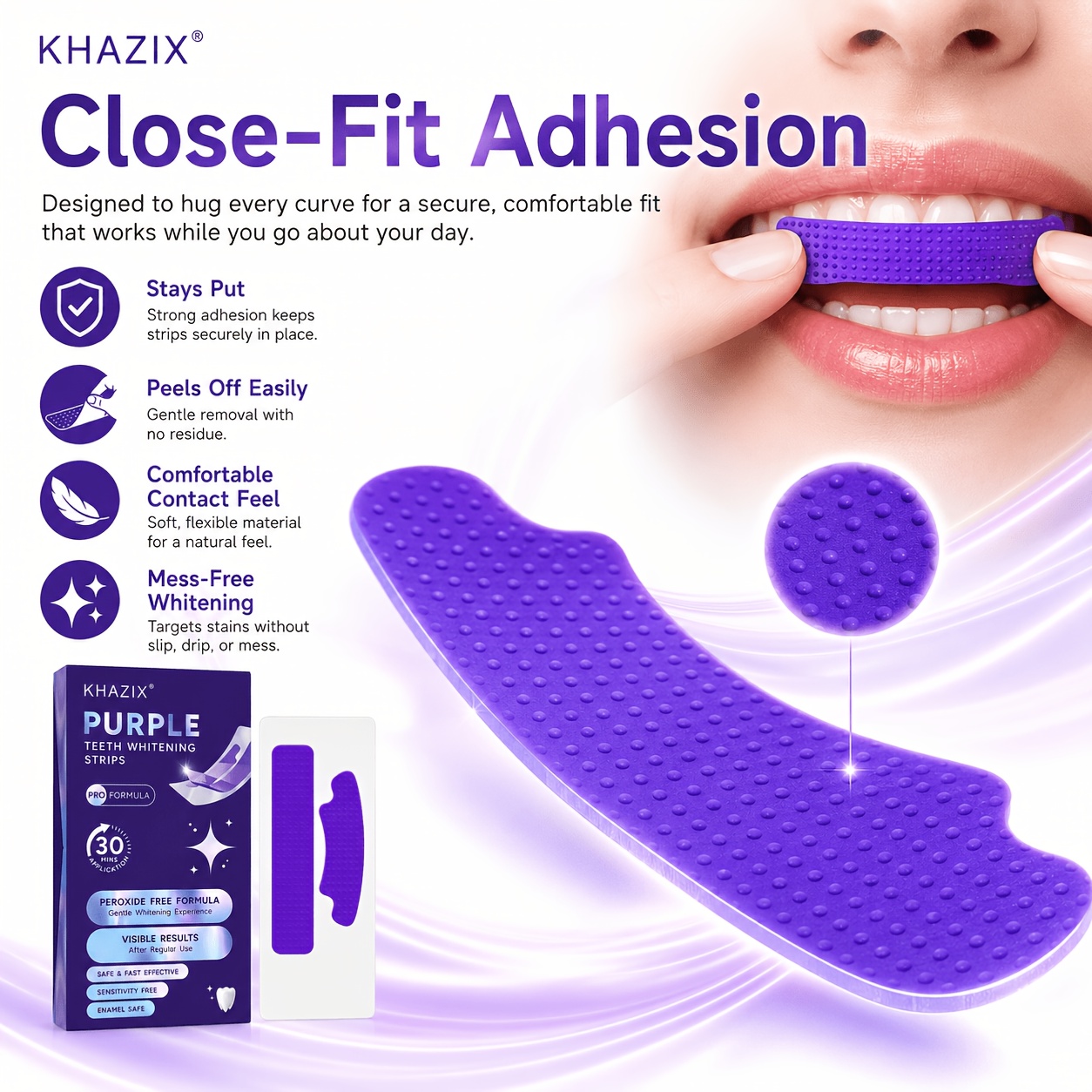 1/10 par fioletowych pasków do – Teeth Whitening Strips Permanent recenzja i cena