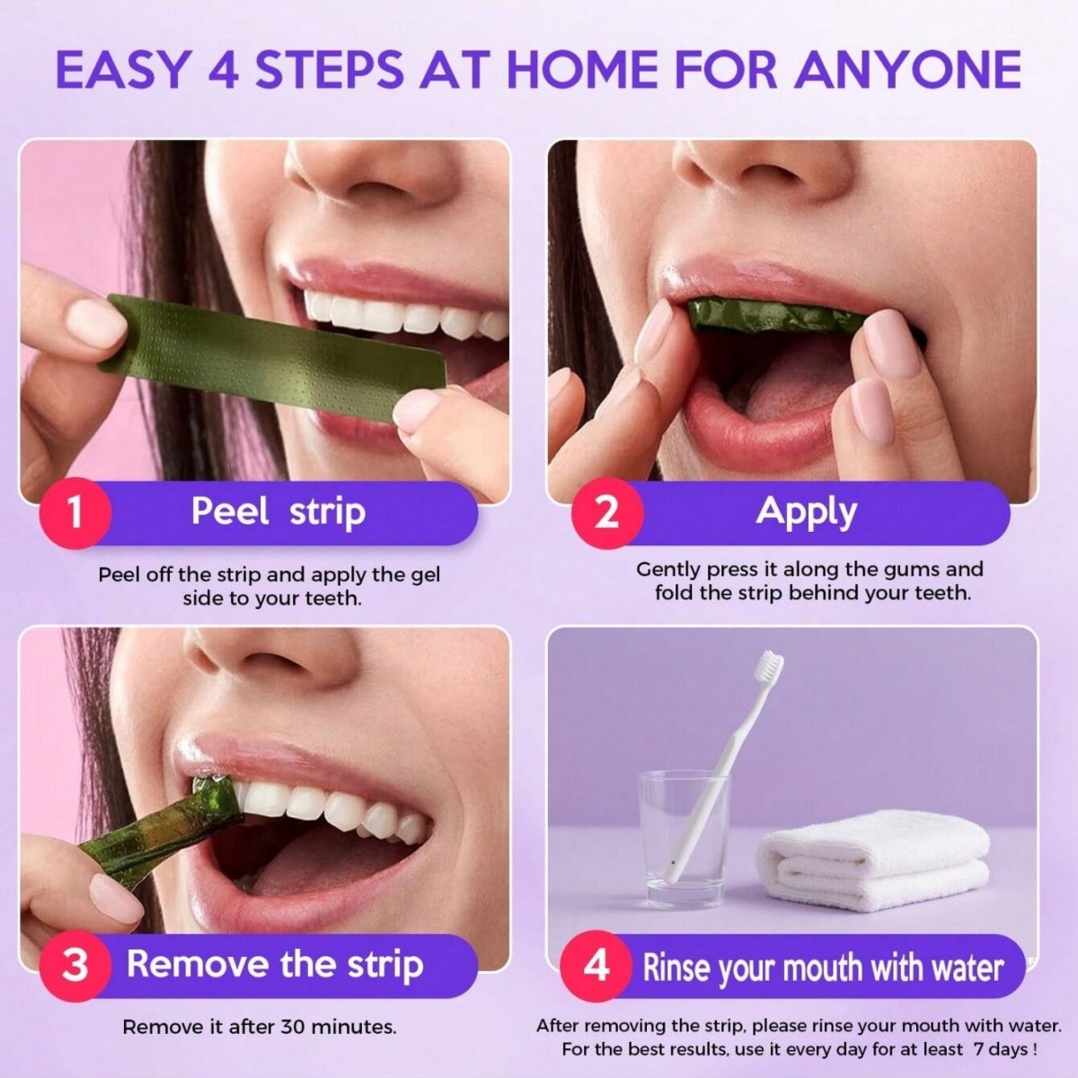 Naklejki wybielające do zębów  – Teeth Whitening Strips Permanent recenzja i cena