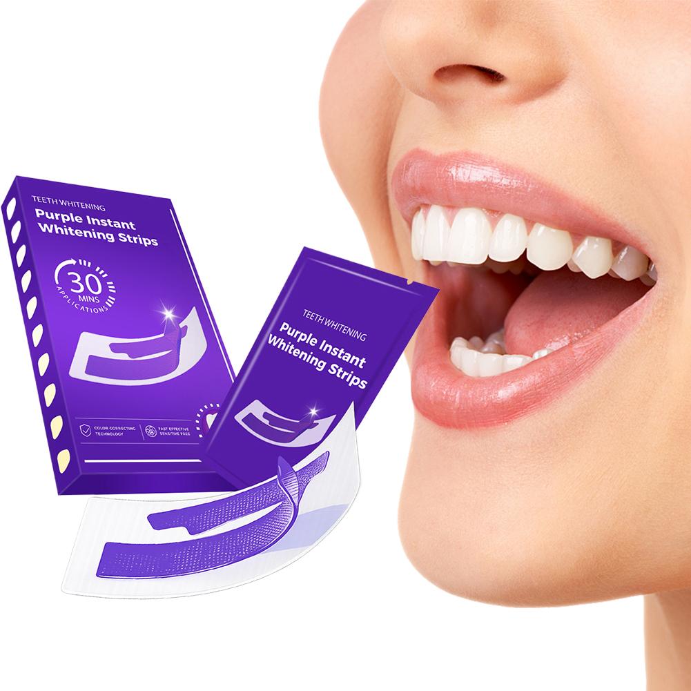 42 Pary Fioletowych Pasków do  – Teeth Whitening Strips Permanent recenzja i cena