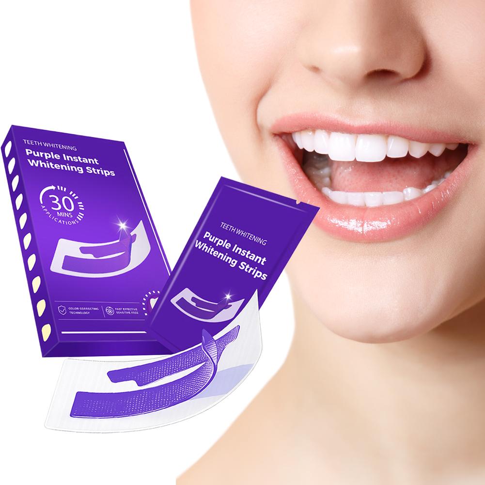 42 Pary Fioletowych Pasków do  – Teeth Whitening Strips Permanent recenzja i cena