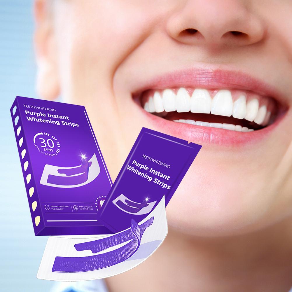 42 Pary Fioletowych Pasków do  – Teeth Whitening Strips Permanent recenzja i cena