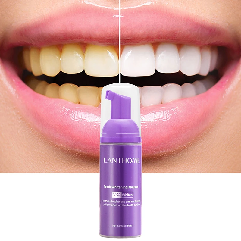 Mus V34 pasta do zębów czyszcz – Teeth Whitening Mousse recenzja i cena