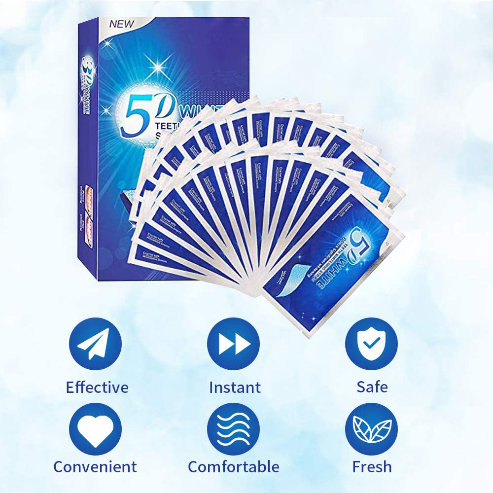 Paski do wybielania zębów 5D,  – Teeth Whitening Strips Permanent recenzja i cena