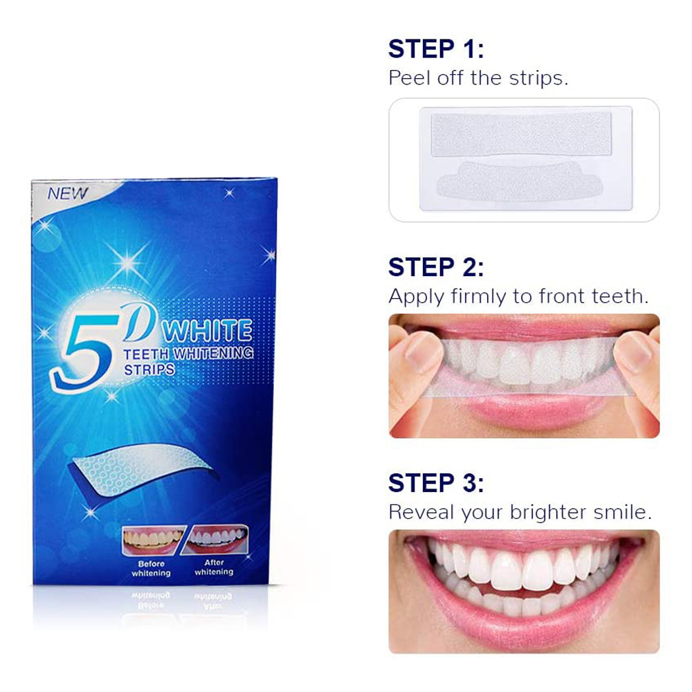 Paski do wybielania zębów 5D,  – Teeth Whitening Strips Permanent recenzja i cena